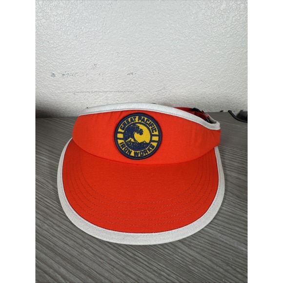 Patagonia Other - Patagonia Pacific Iron Works Rare Adjustable Visor Orange Hat Cap Size Medium